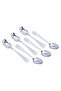 Al Saif Gallery Steel Sweet Spoons Set, 6 Pieces - Silver