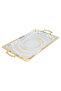 Al Saif Gallery steel topper set, 3 pieces, rectangular - silver - 2