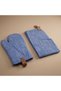 Al Saif Gallery Cloth Apron and Glove Set, 2 Pieces - Blue