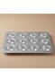 Al Saif Gallery Aluminum Cupcake Pan, 35.8 x 10.5 x 1.2 cm, 12 trays - Silver