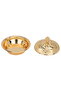 Al Saif Gallery steel date, 11 cm, round,cover, engraved - gold - 2