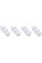 ArcopalAl Saif Gallery Arabic coffee cups set, Korean, spike pattern, 12 pieces - white