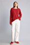 100% Cotton Oversized Crew Neck Combed Cotton Long Sleeve T-Shirt I4304Ax26Au - 5