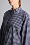100% Cotton Regular Fit Checkered Poplin Long Sleeve Tunic H0675Ax26Au - 7