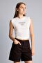 Slim Fit Crew Neck Printed Side Elastic Gathered Ribbed Undershirt I6390Ax26Hs - 3