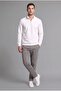 Regular Fit Cotton Waist-Tie Flat-Leg Sweatpants F0308Ax26Au - 4
