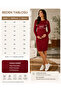 Maternity Corded Flexible Soft Fabric Dress - 4