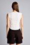 Slim Fit Crew Neck Printed Side Elastic Gathered Ribbed Undershirt I6390Ax26Hs - 5