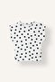 Slim Fit Crew Neck Polka Dot Ribbed Short Sleeve T-Shirt I1837Ax26Hs - 6