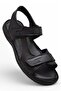 088 Heel Gel Full Orthopedic Sole Genuine Leather Men's Sandals Velcro Sandals