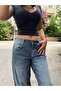 Balon Cut Baggy Low-Rise Denim Jean 100% Cotton Denim Fabric - 5