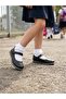 Genuine Leather Black Daily Orthopedic Girls' Ballerinas - 5