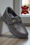 604 Faylon Lightweight Full Orthopedic Sole Daily Genuine Leather Women's Shoes with Velcro