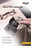 Kamille Microfiber Sensitive Surface Cleaning Cloth Glasses and Sensitive Lens Cleaning Cloth 50X40 cm Cream - 4