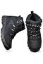 5558 Orthopedic Waterproof Genuine Leather Outdoor Men's Black Boots Shoes - 5