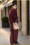 White Scarf Detailed Hand and Shoulder Bag - Mink - 5