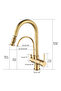 Kitchen Sink Faucet with Dual Flow Water Purification Outlet Antique New - 5