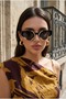 Snake Unisex Black Gold Black Frame Uv400 Sunglasses - 3