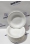 Porcelain Anadolu Beyazi 12 Pieces 20 cm (Large) Deep Plate - 3