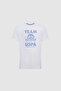 Men's White Regular Fit Crew Neck T-Shirt 50322498-Vr013 - 7