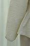 Tie-Neck, Ruffled Front, Elastic Sleeves Crinkle Blouse - Cream - 6