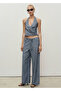 Waistband Wideleg Jeans - 2