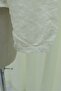 Buttoned Front V-Neck Laced Embroidered Transparent Blouse -Beige - 7