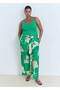 Patterned Belt Pants - 7