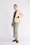 Beige Half-Lined Summer Linen Jacket
