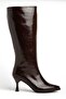 Angeles Brown Pointed Toe Women's Heeled Boots