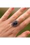 Amethyst Stone Ring - Adjustable