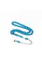 Sky Blue Steel Tassel Clasp Amber Prayer Beads (7*11 mm)