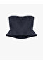 Slim Fit Ribbed Sleeveless Strapless Corset Bustier - 6