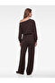 Comfortable Fit Modal Fabric Wide-Leg Sweatpants with Lace-Up Waist and Pleated Detail - 4