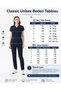 Single Top Navy Blue Lycra Unisex Medical Nurse and Doctor Uniform Surgical Clothing - 2