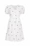 Red Knee-Length Floral Dress |   Vmd2284 - 3