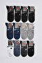 Polo Combed Cotton Booties Summer Cotton Comfortable Men's Socks 12-Pack - 3