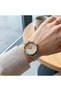 Women's Wristwatch 34 mm Double Color Mesh Cord Transitional Dial Stylish Watch - 2