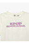 Licensed Kpop Demon Hunters Rumi Printed Short Sleeve Crew Neck Cotton T-Shirt - 6