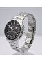 Milano 42mm Black Dial Multifunctional Men's Wristwatch 3 Atm Steel Band