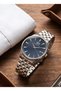 Jg Polo Club 42mm Navy Blue Dial Men's Wristwatch Steel Band Classic Groom's Watch 5 Atm - 4
