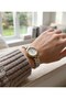 Milano Women's Wristwatch 21 mm Double Color Steel Band White Dial Elegant Minimal Watch - 4