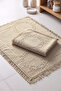 Tassel Lace Foot Towel (50 X 70) cm 2-Piece - Beige - 2