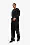 Wide Leg Textured Sweatpants with Pockets E9433Ax25Au - 5