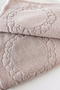 Set of 2 Tassel Lace Foot Towels 50X70 cm - Soft and Water Absorbent - 3
