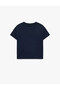 Crocodile Printed Cotton Navy Blue Baby Boy Shirt 6Smb10173Tk - 5