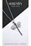 Black Zircon Stone Dragonfly Steel Necklace