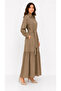 2040 Patterned Dress - Camel - 2