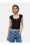 Women's Black T-Shirt with Brand Logo, Suitable for Daily Use