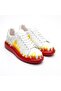Pittura high quality alexandre sole special printed men's sneaker red flame - 2
